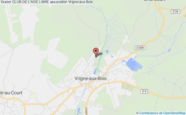 plan association Club De L'age Libre Vrigne-aux-Bois