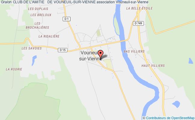 plan association Club De L'amitie   De Vouneuil-sur-vienne Vouneuil-sur-Vienne