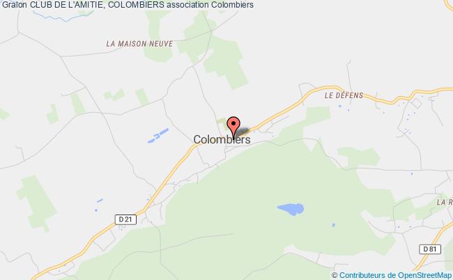 plan association Club De L'amitie, Colombiers Colombiers
