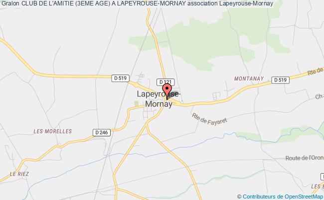plan association Club De L'amitie (3eme Age) A Lapeyrouse-mornay Lapeyrouse-Mornay