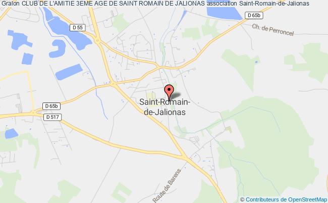 plan association Club De L'amitie 3eme Age De Saint Romain De Jalionas Saint-Romain-de-Jalionas