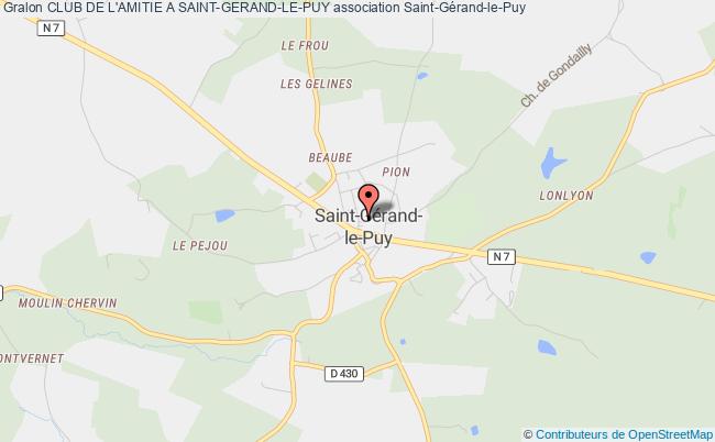 plan association Club De L'amitie A Saint-gerand-le-puy Saint-Gérand-le-Puy