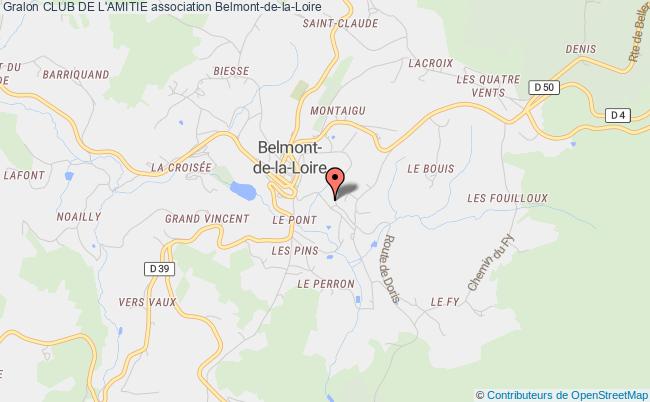 plan association Club De L'amitie Belmont-de-la-Loire
