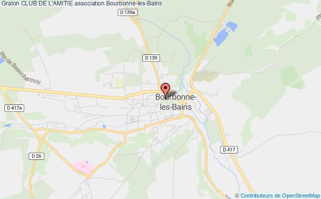 plan association Club De L'amitie Bourbonne-les-Bains