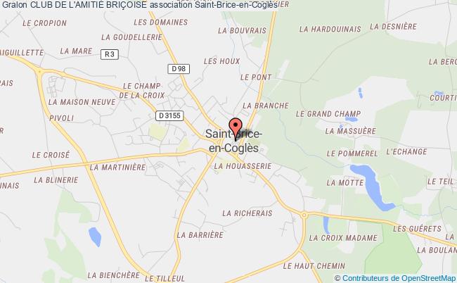 plan association Club De L'amitiÉ BriÇoise Saint-Brice-en-Coglès