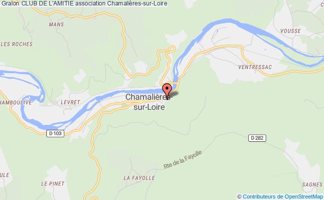 plan association Club De L'amitie Chamalières-sur-Loire