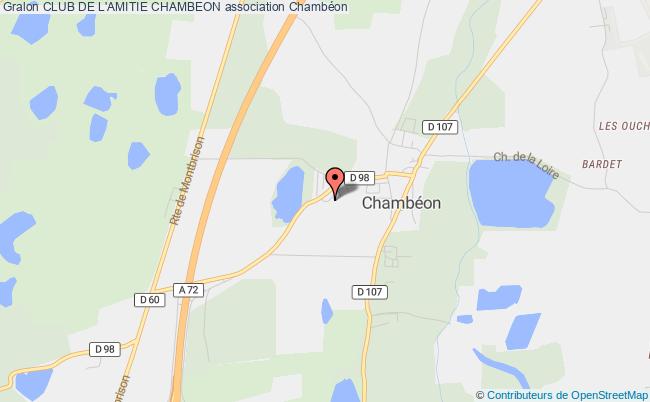 plan association Club De L'amitie Chambeon Chambéon
