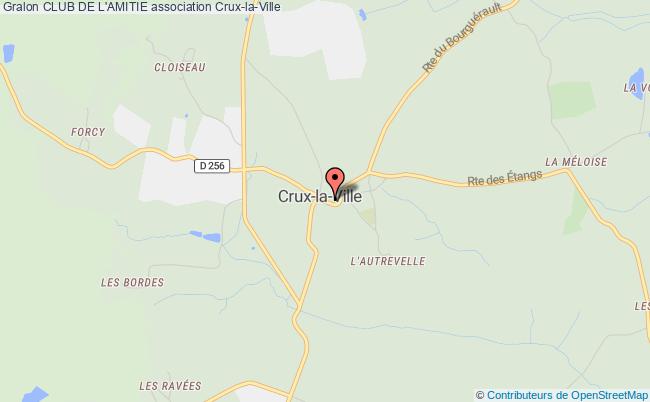 plan association Club De L'amitie Crux-la-Ville