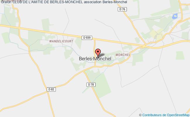plan association Club De L'amitie De Berles-monchel Berles-Monchel