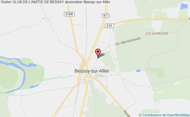 plan association Club De L'amitie De Bessay Bessay-sur-Allier