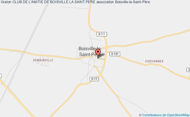 plan association Club De L'amitie De Boisville La Saint Pere Boisville-la-Saint-Père