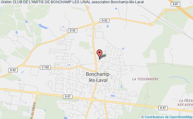plan association Club De L'amitie De Bonchamp Les Laval Bonchamp-lès-Laval