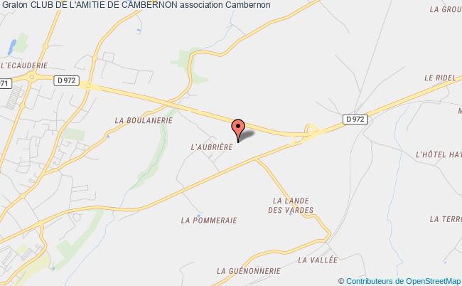 CLUB DE L'AMITIE DE CAMBERNON