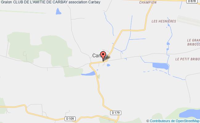 plan association Club De L'amitie De Carbay Carbay