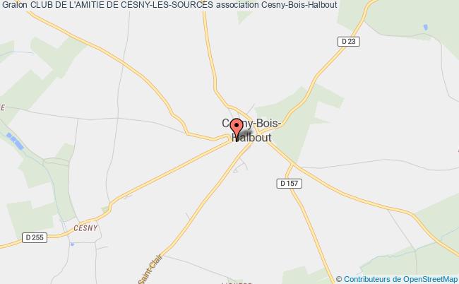 plan association Club De L'amitie De Cesny-les-sources Cesny-Bois-Halbout