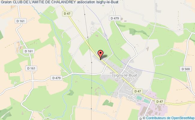 plan association Club De L'amitie De Chalandrey Isigny-le-Buat