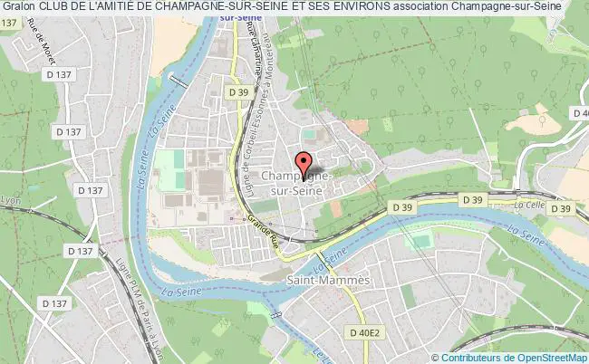 plan association Club De L'amitiÉ De Champagne-sur-seine Et Ses Environs Champagne-sur-Seine