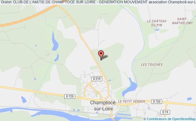 plan association Club De L'amitie De Champtoce Sur Loire - Generation Mouvement Champtocé-sur-Loire