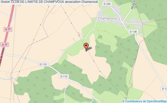 plan association Club De L'amitie De Champvoux Champvoux