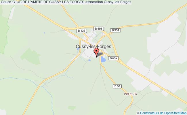 plan association Club De L'amitie De Cussy Les Forges Cussy-les-Forges