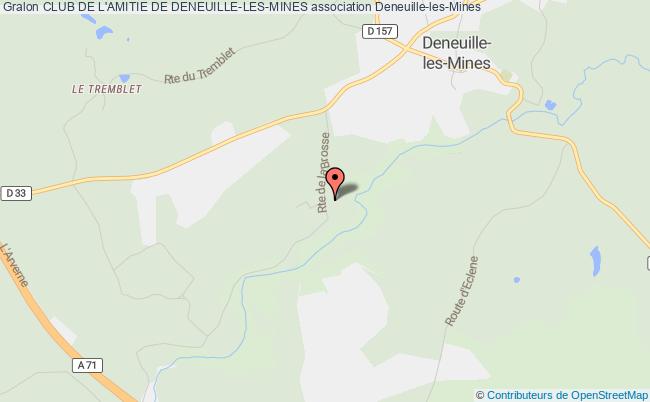 plan association Club De L'amitie De Deneuille-les-mines Deneuille-les-Mines