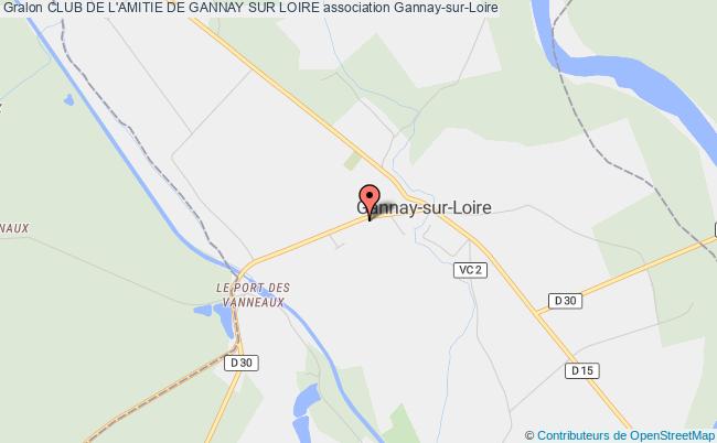 plan association Club De L'amitie De Gannay Sur Loire Gannay-sur-Loire