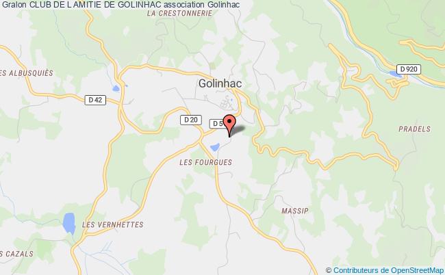 plan association Club De L Amitie De Golinhac Golinhac