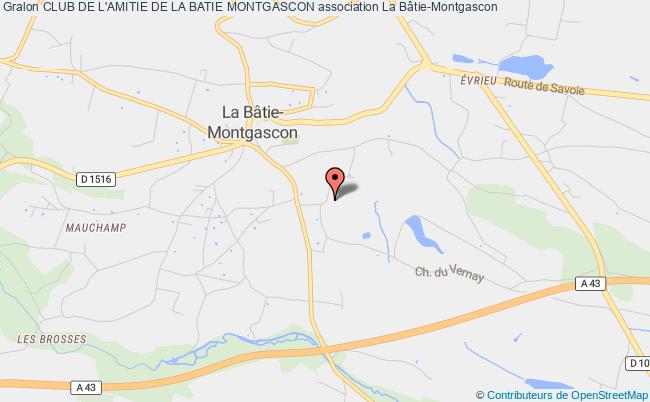 plan association Club De L'amitie De La Batie Montgascon La Bâtie-Montgascon