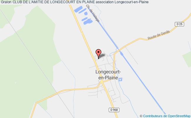 plan association Club De L'amitie De Longecourt En Plaine Longecourt-en-Plaine