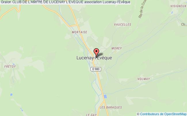plan association Club De L'amitie De Lucenay L'eveque Lucenay-l'Évêque