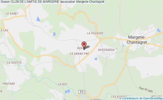 plan association Club De L'amitie De Margerie Margerie-Chantagret