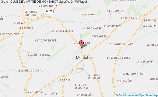 plan association Club De L'amitie De Montabot Montabot