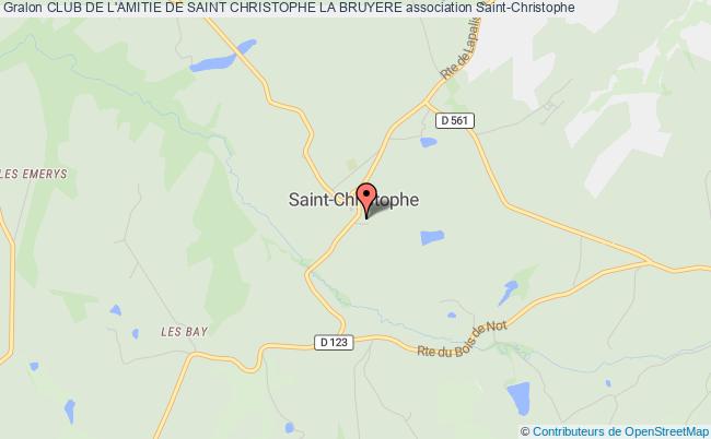 CLUB DE L'AMITIE DE SAINT CHRISTOPHE LA BRUYERE