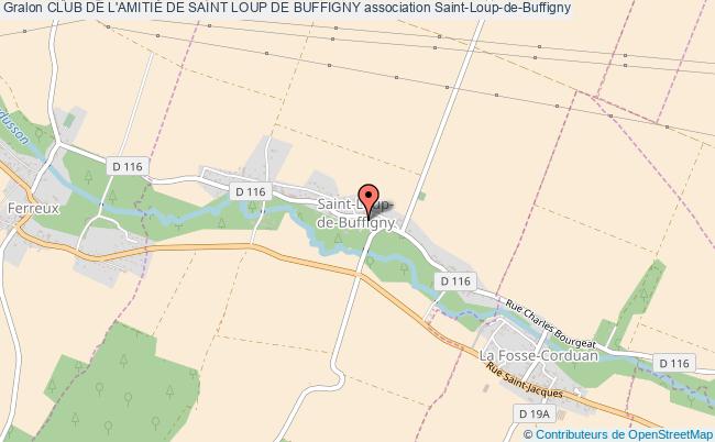 plan association Club De L'amitiÉ De Saint Loup De Buffigny Saint-Loup-de-Buffigny