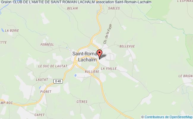 plan association Club De L'amitie De Saint Romain Lachalm Saint-Romain-Lachalm