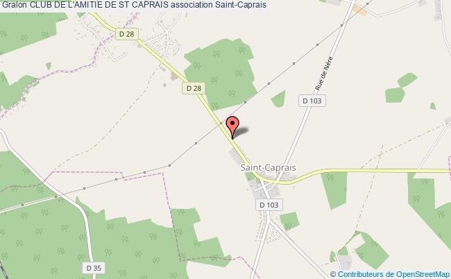 plan association Club De L'amitie De St Caprais Saint-Caprais