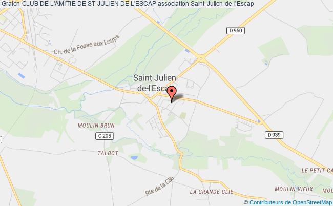 plan association Club De L'amitie De St Julien De L'escap Saint-Julien-de-l'Escap