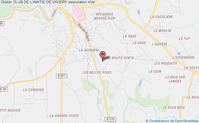 plan association Club De L'amitie De Vaudry Vaudry