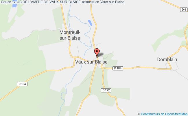 plan association Club De L'amitie De Vaux-sur-blaise Vaux-sur-Blaise