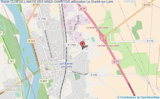 plan association Club De L'amitie Des Aines Charitois La    Charité-sur-Loire