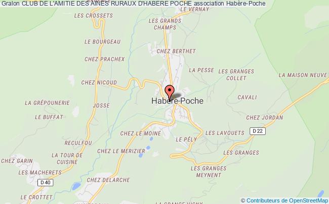 plan association Club De L'amitie Des Aines Ruraux D'habere Poche Habère-Poche