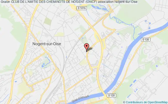 plan association Club De L'amitie Des Cheminots De Nogent (uaicf) Nogent-sur-Oise