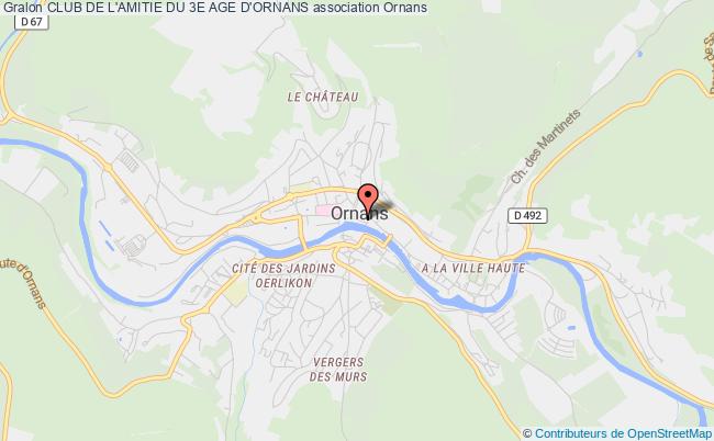 plan association Club De L'amitie Du 3e Age D'ornans Ornans
