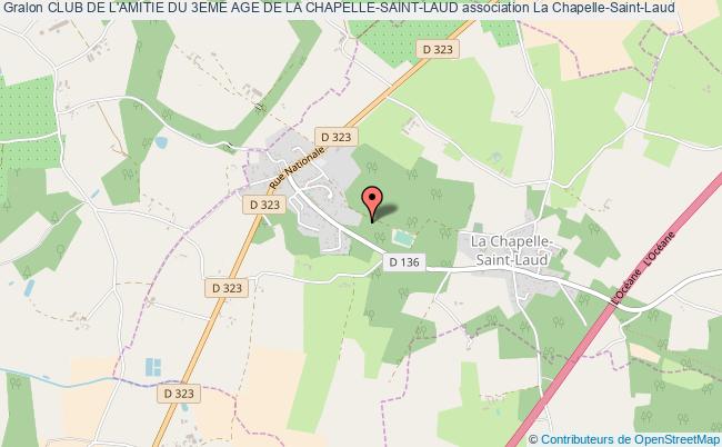 plan association Club De L'amitie Du 3eme Age De La Chapelle-saint-laud La    Chapelle-Saint-Laud