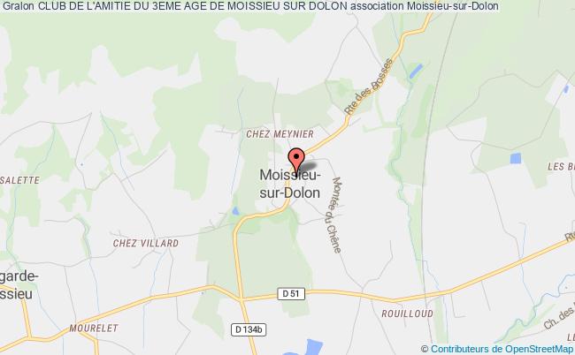 plan association Club De L'amitie Du 3eme Age De Moissieu Sur Dolon Moissieu-sur-Dolon