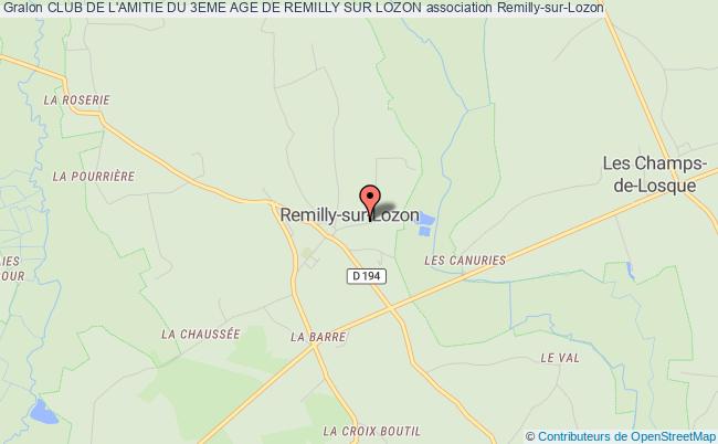 plan association Club De L'amitie Du 3eme Age De Remilly Sur Lozon Remilly-sur-Lozon
