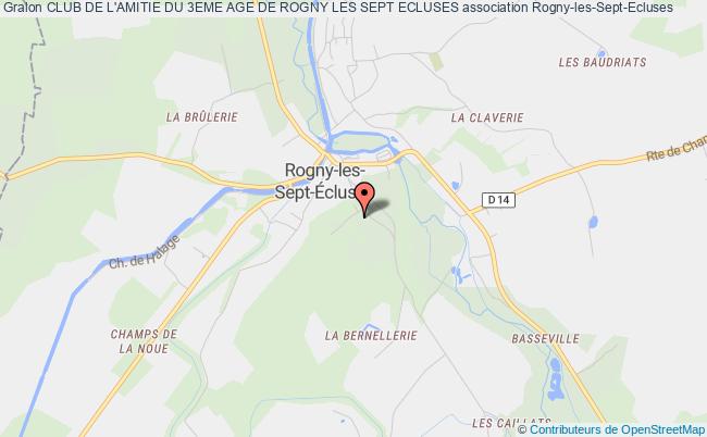 plan association Club De L'amitie Du 3eme Age De Rogny Les Sept Ecluses Rogny-les-Sept-Écluses