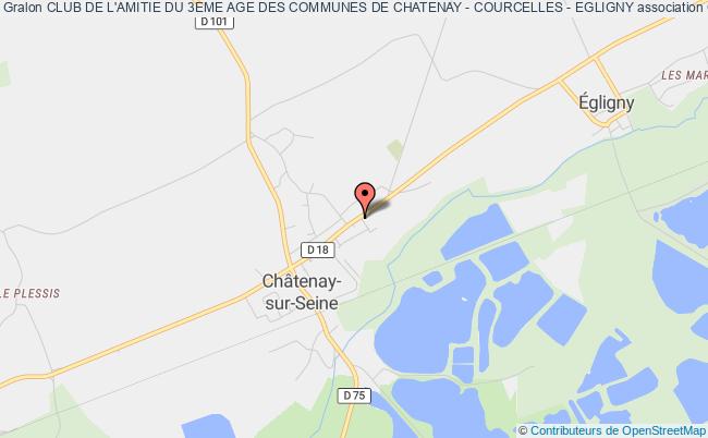 plan association Club De L'amitie Du 3eme Age Des Communes De Chatenay - Courcelles - Egligny CHATENAY SUR SEINE