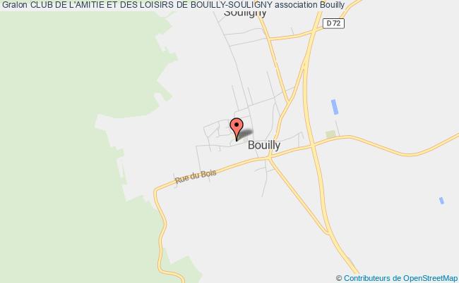 plan association Club De L'amitie Et Des Loisirs De Bouilly-souligny Bouilly