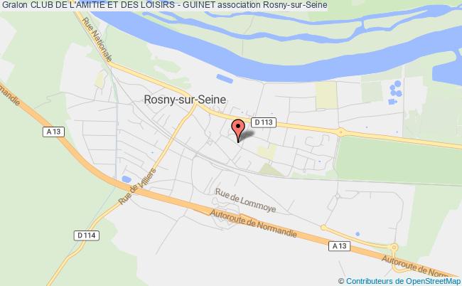 plan association Club De L'amitie Et Des Loisirs - Guinet Rosny-sur-Seine